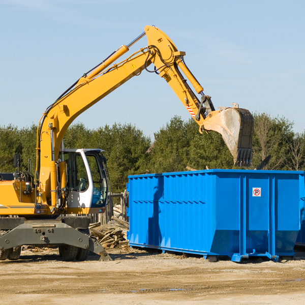 can i request a rental extension for a residential dumpster in Brilliant Alabama